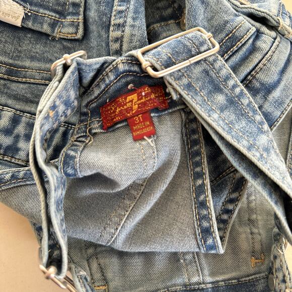 H&M Denim Jumper Dress with Heart Pocket - Size 2-3 Years - Picture 6 of 6